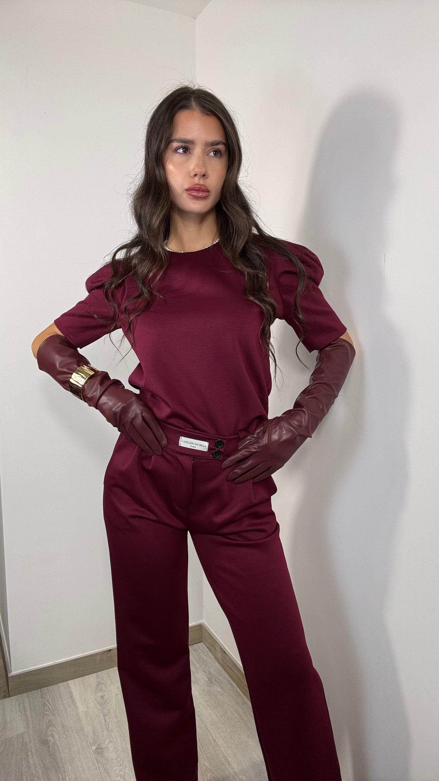 Coordinato bordeaux Susy