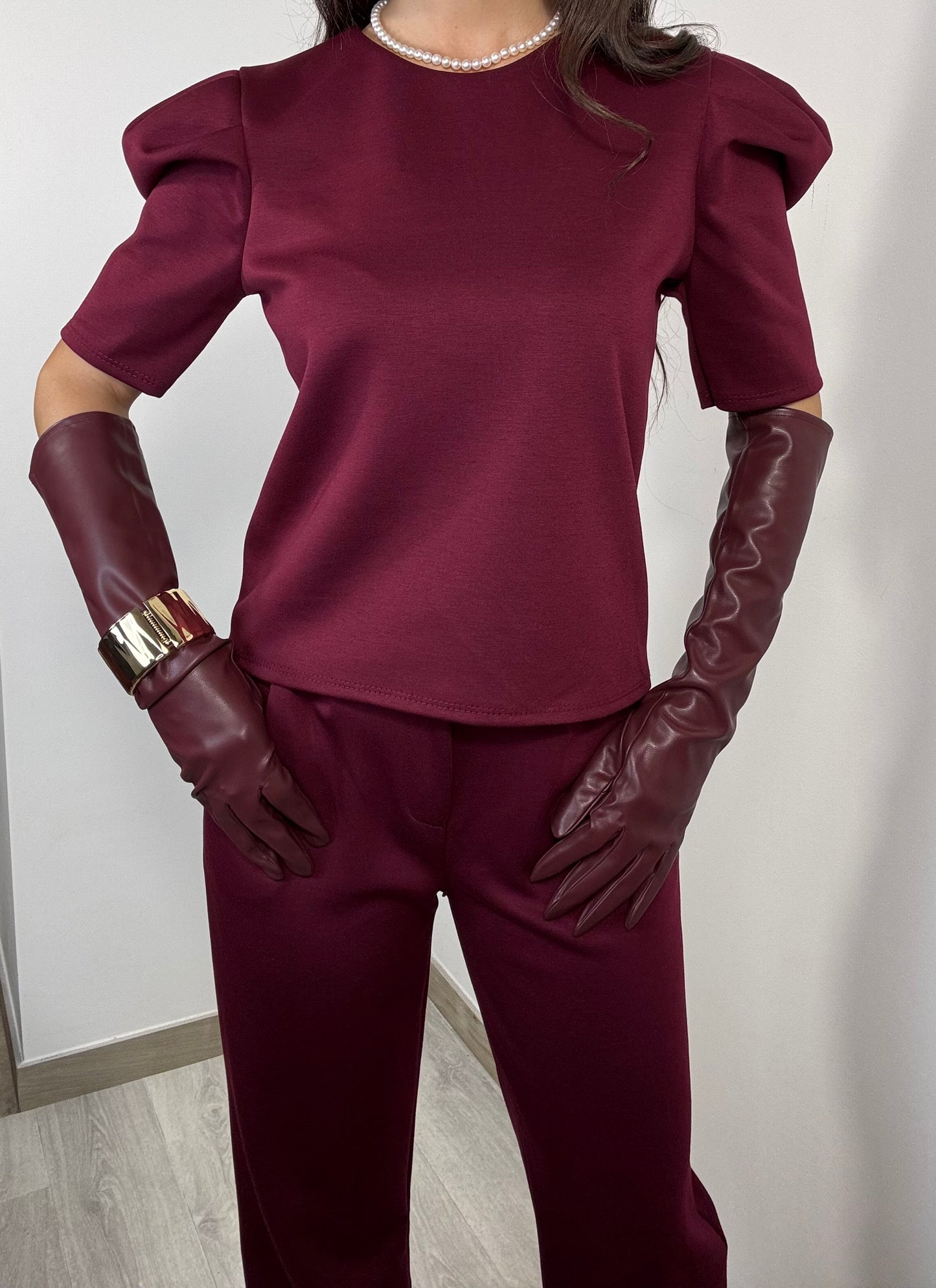 Coordinato bordeaux Susy