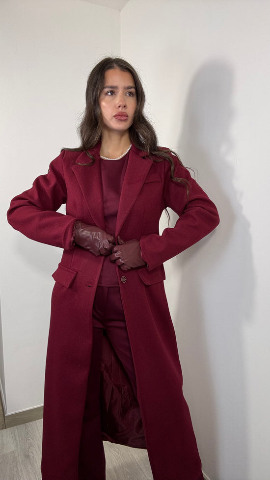 Cappotto Bordeaux Aria