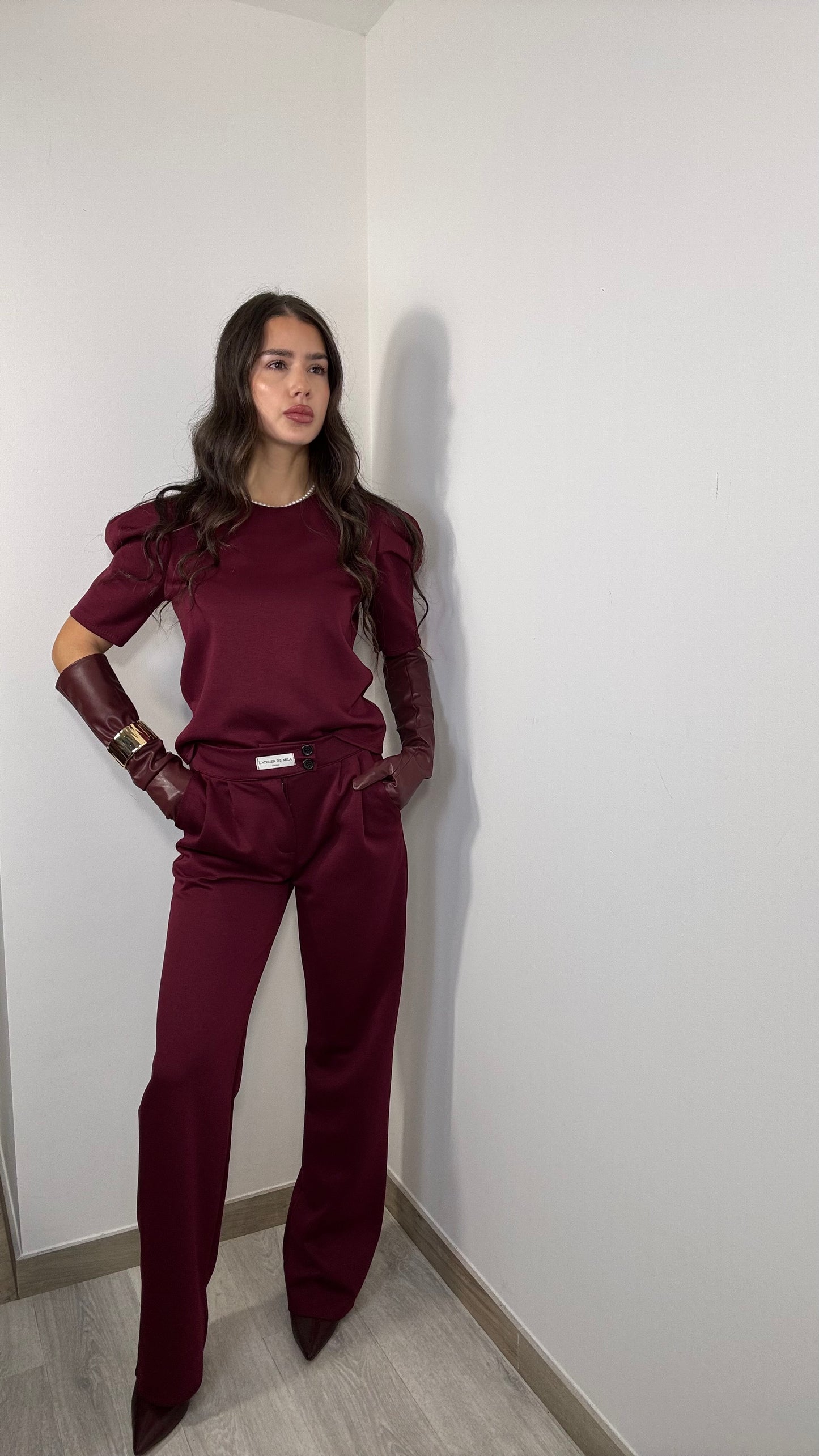 Coordinato bordeaux Susy
