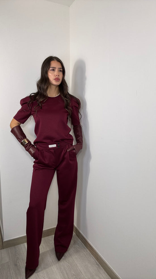 Coordinato bordeaux Susy