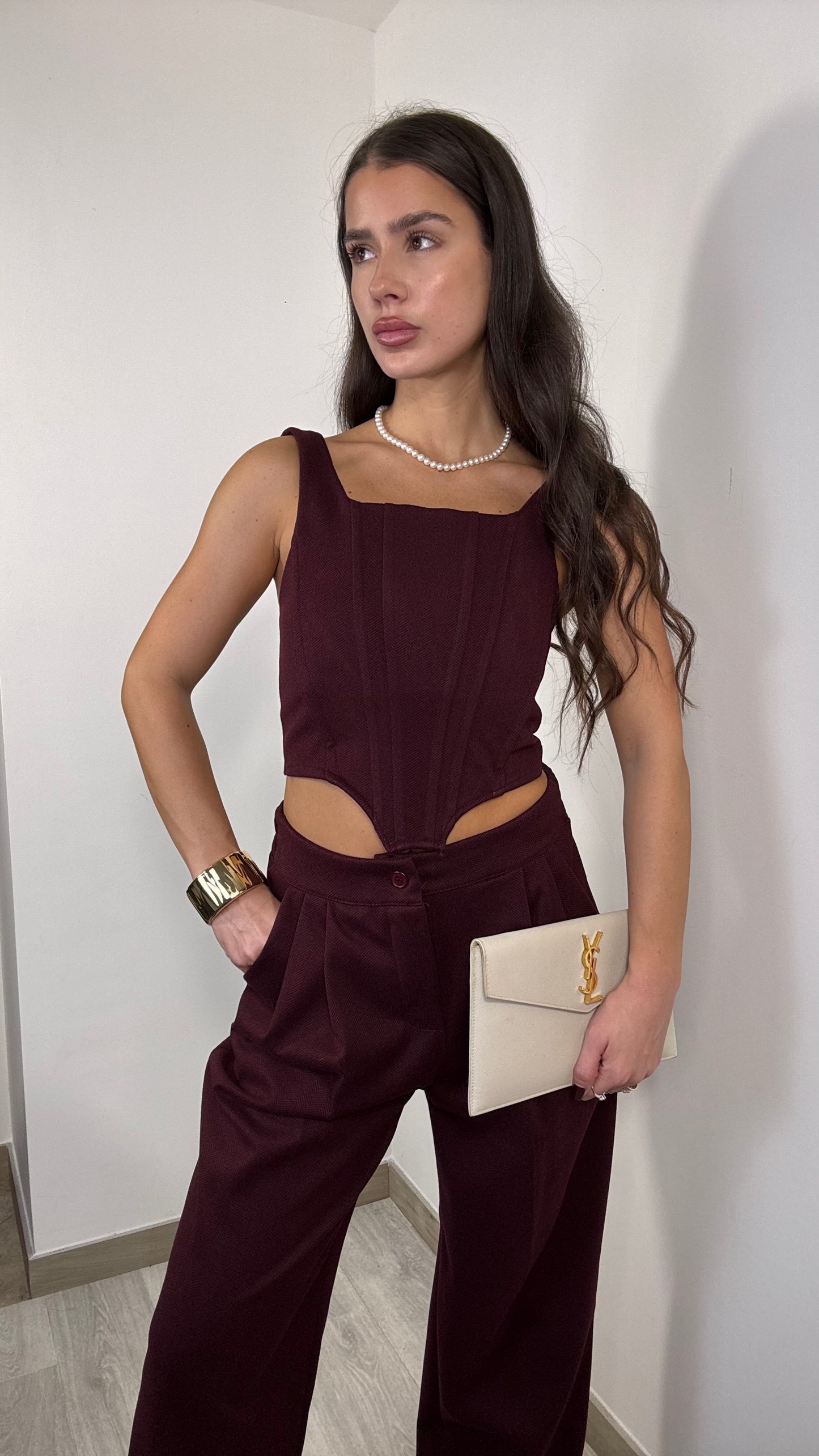 Coordinato Favola 3 pezzi Bordeaux