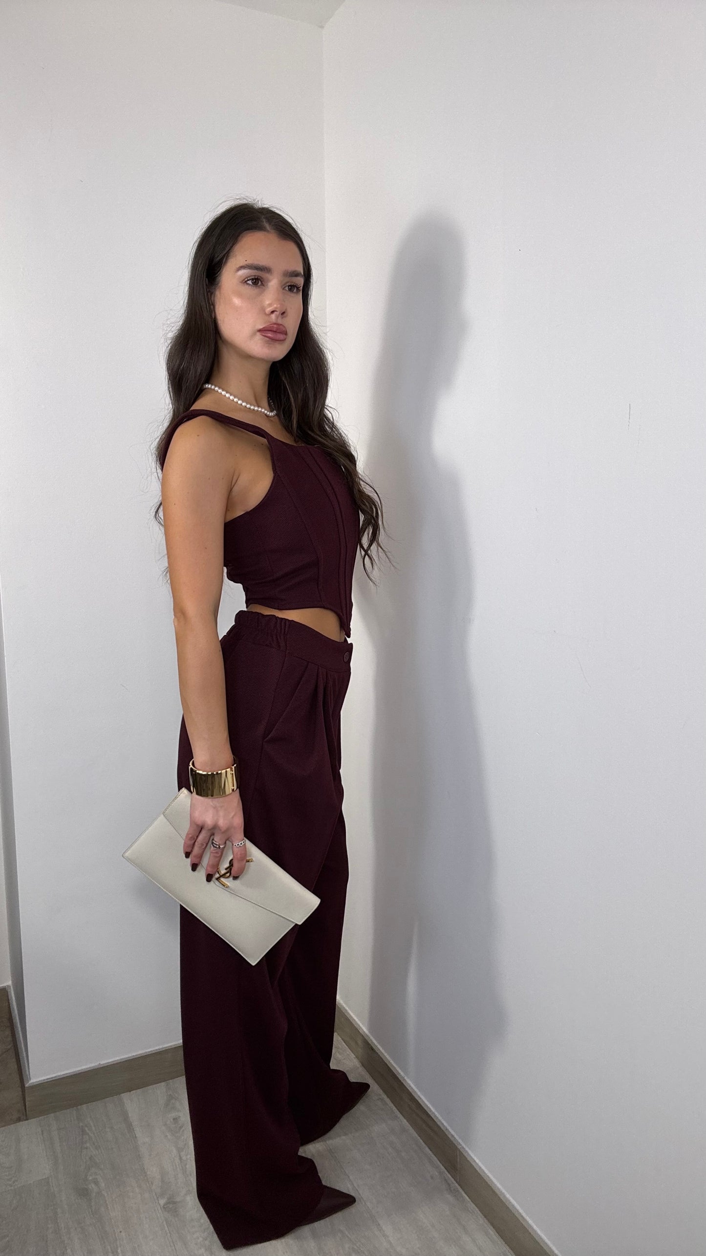 Coordinato Favola 3 pezzi Bordeaux