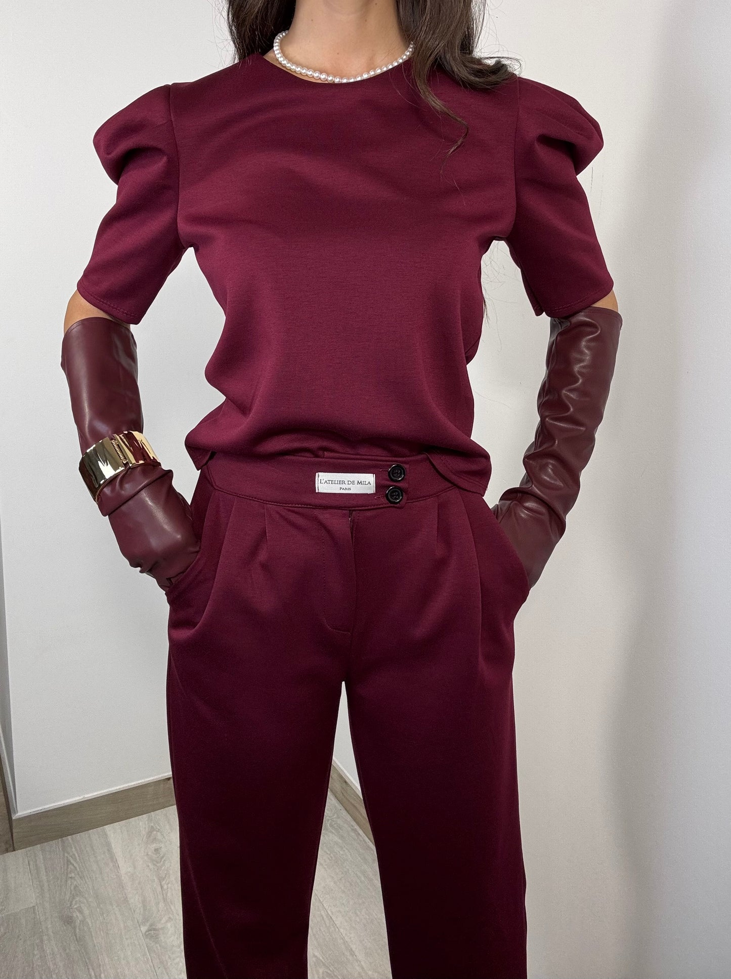 Coordinato bordeaux Susy