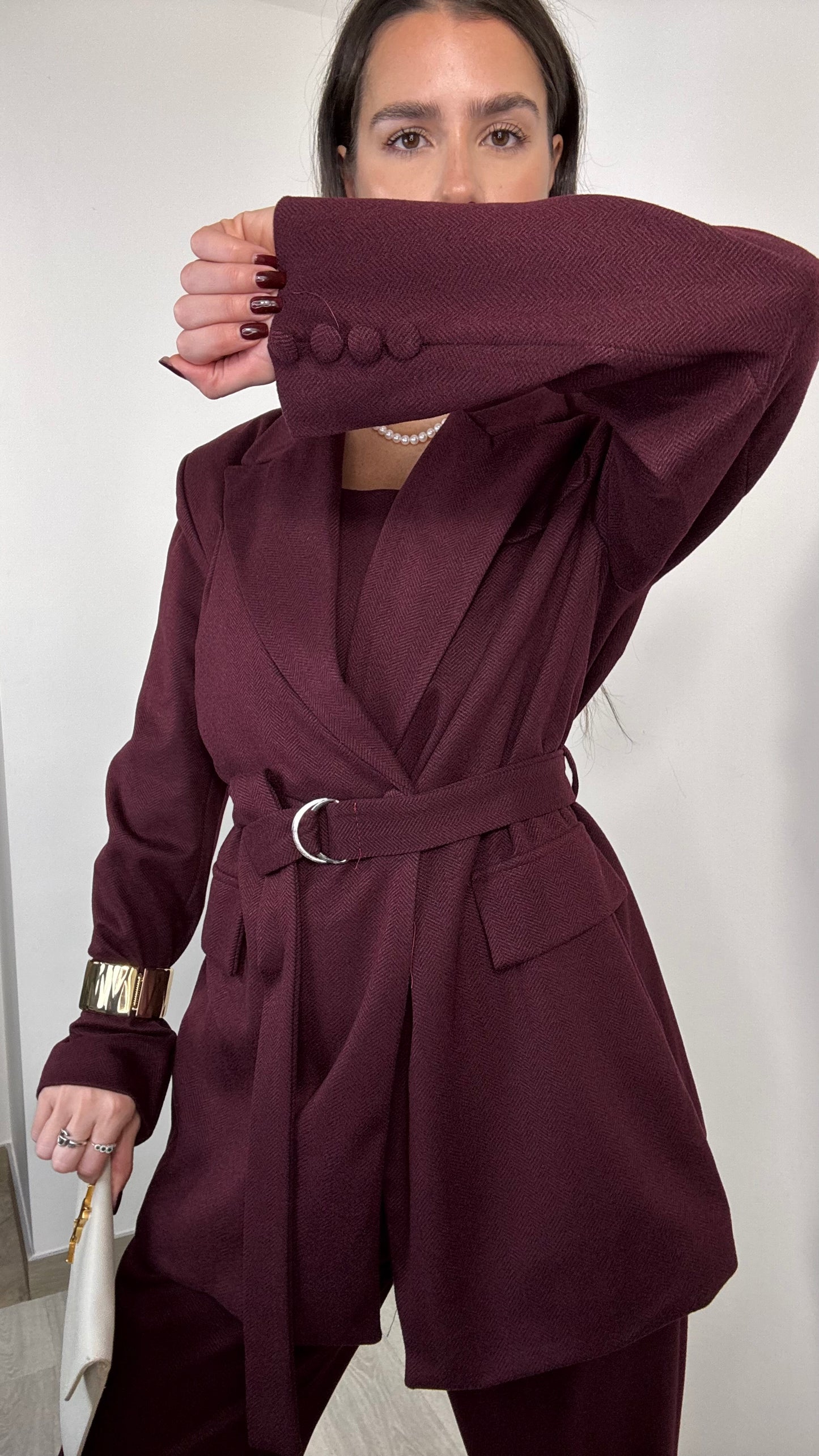 Coordinato Favola 3 pezzi Bordeaux