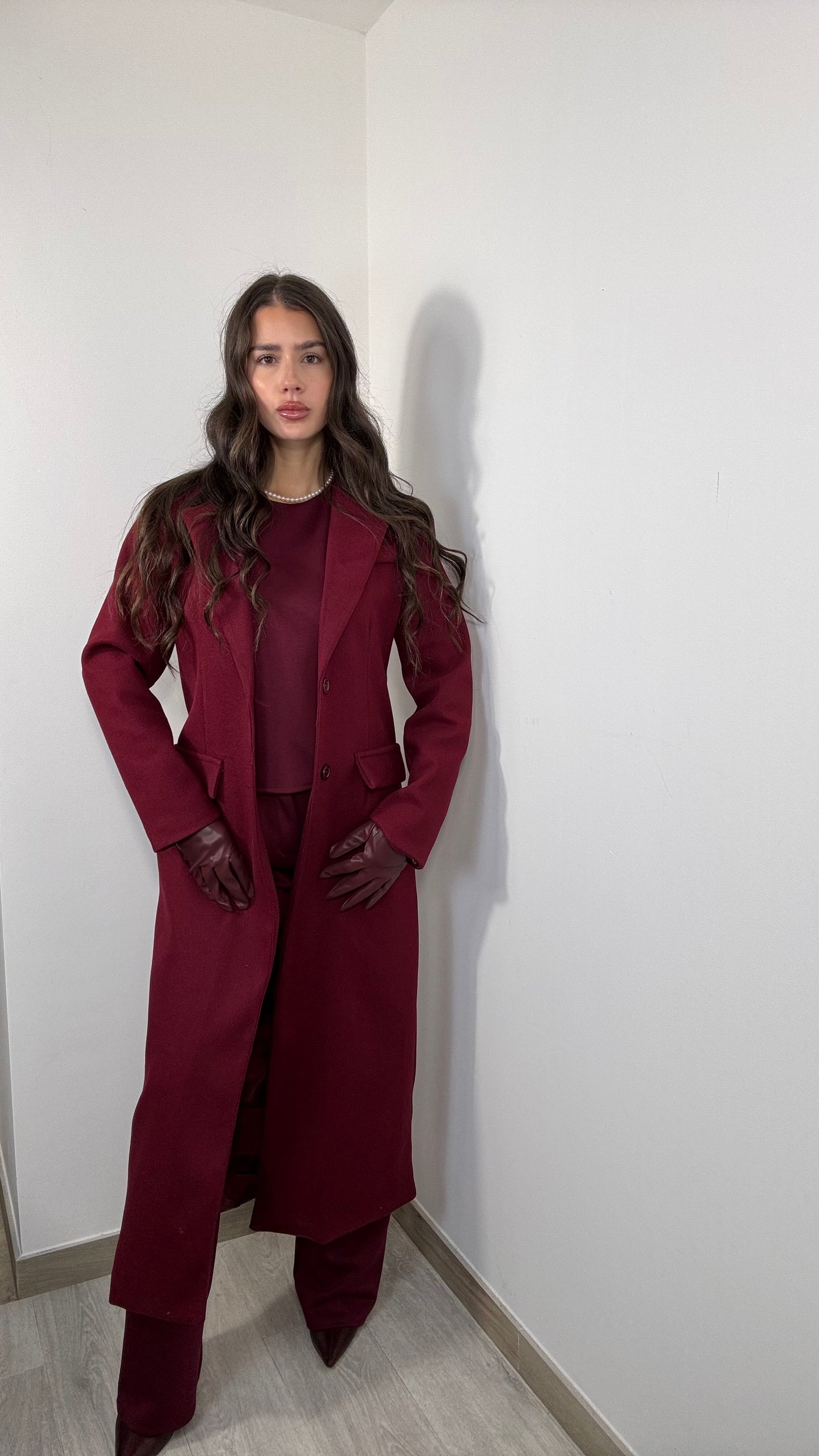 Cappotto Bordeaux Aria