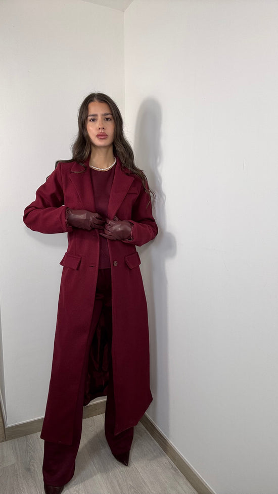 Cappotto Bordeaux Aria