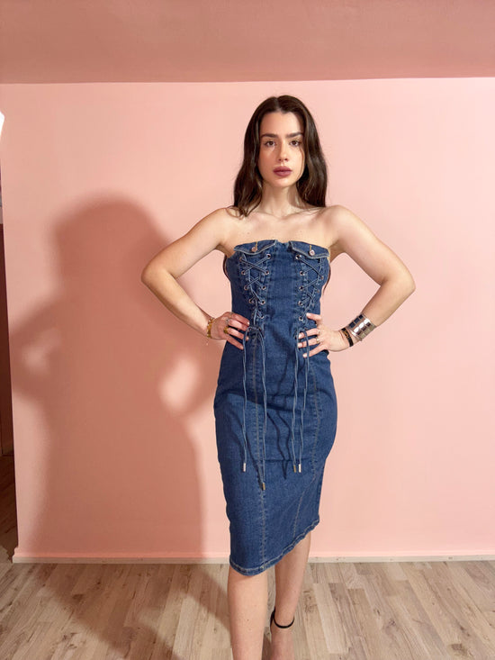 Tubino in jeans Rosa