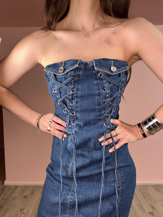 Tubino in jeans Rosa
