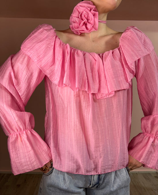 Blusa con fiore Naomi
