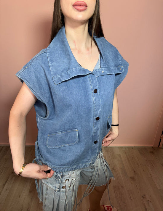 Gilet jeans Francesca