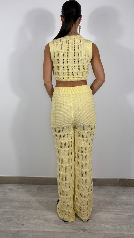 Coordinato giallo  Uncinetto