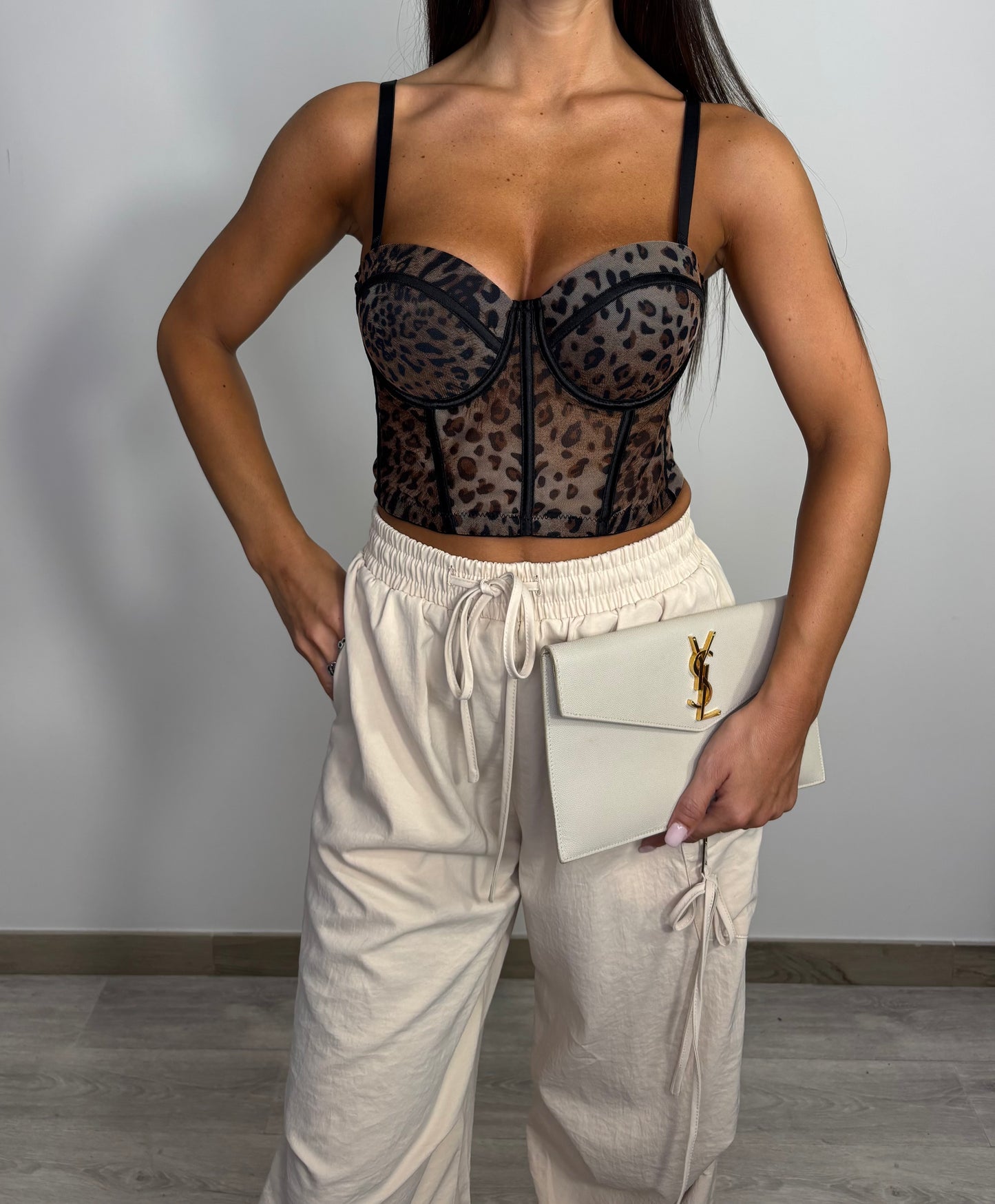 Corsetto leopardato Sara