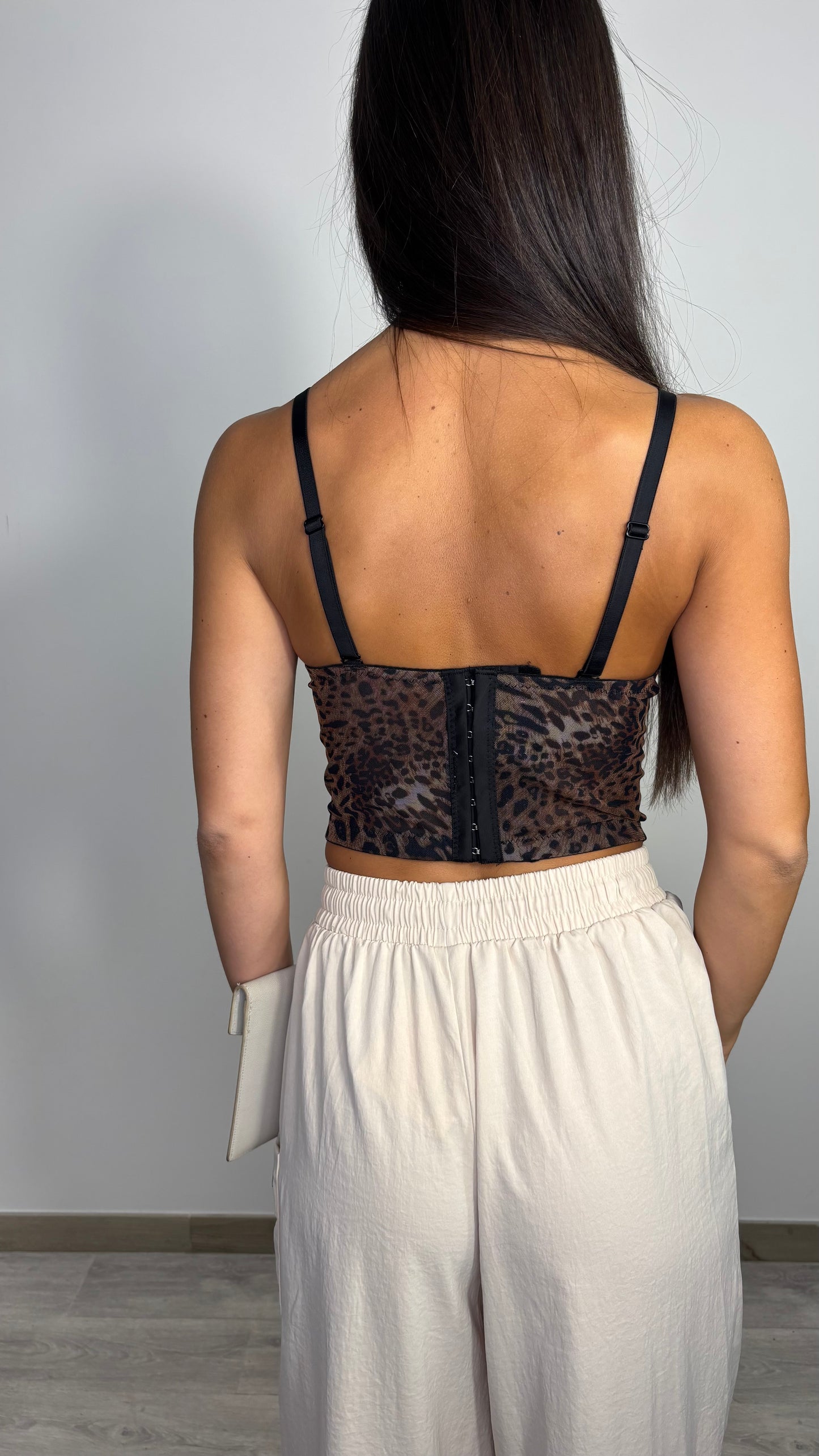 Corsetto leopardato Sara