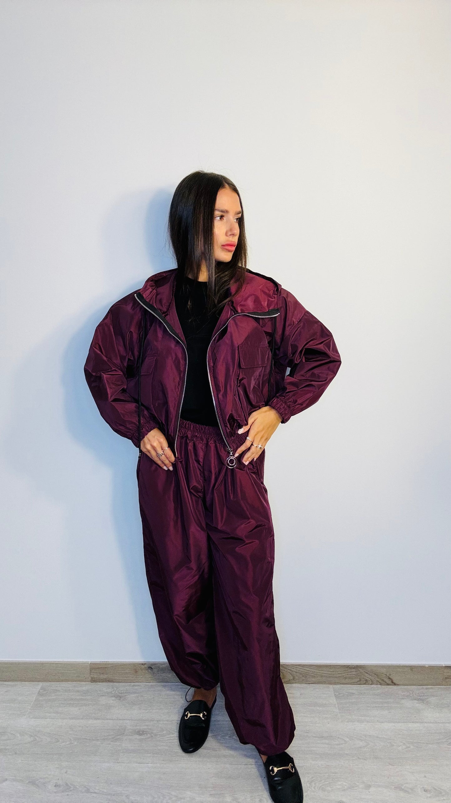 Coordinato Sporty bordeaux