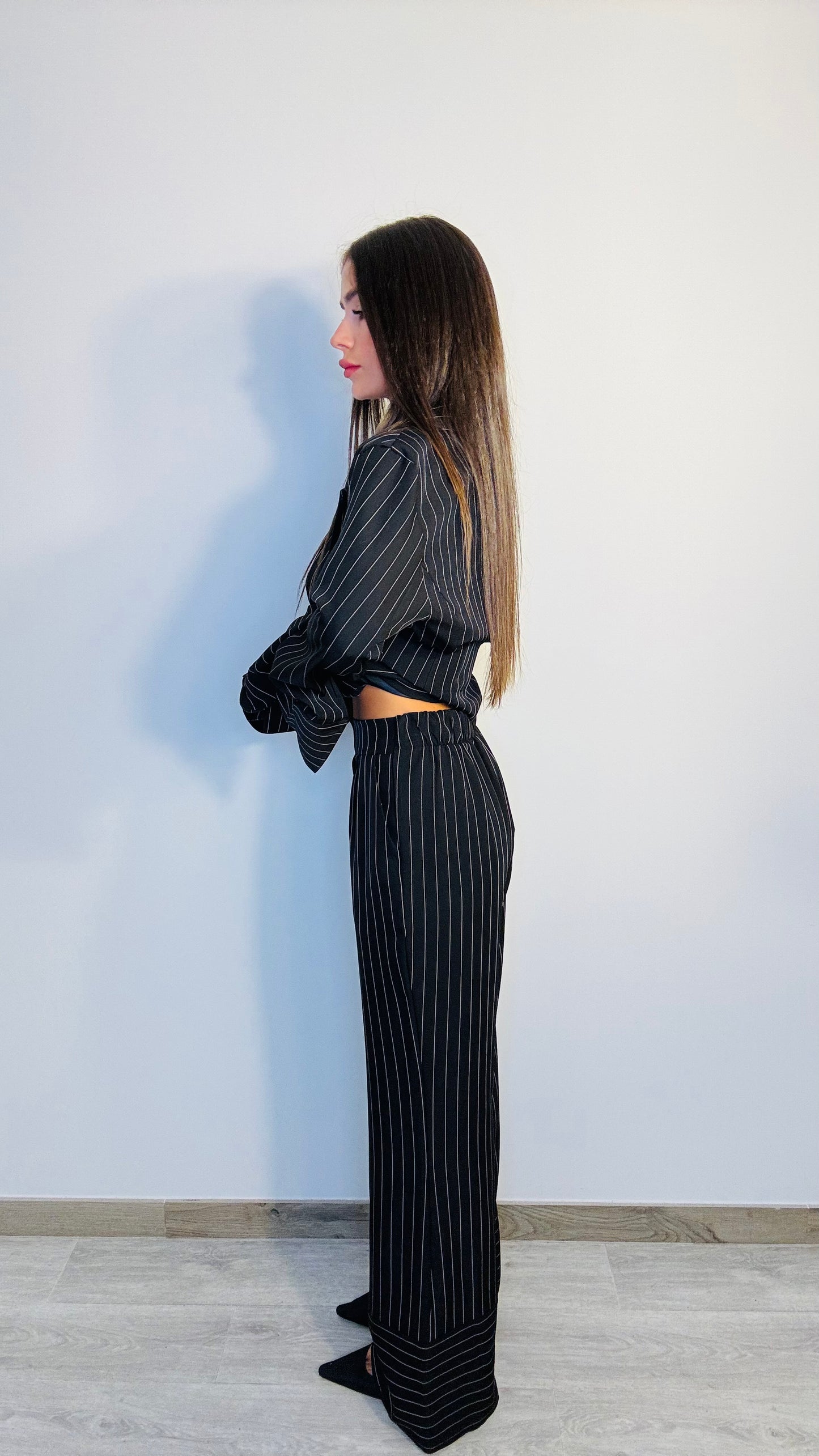 Tailleur Nero gessato Ara