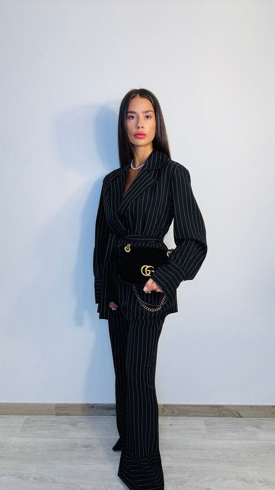Tailleur Nero gessato Ara