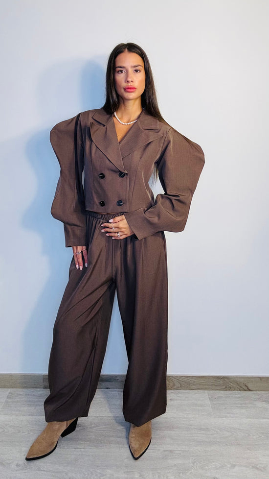 Tailleur marrone Onda