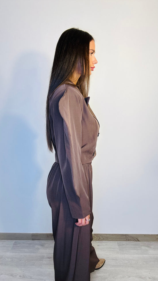 Tailleur marrone Onda