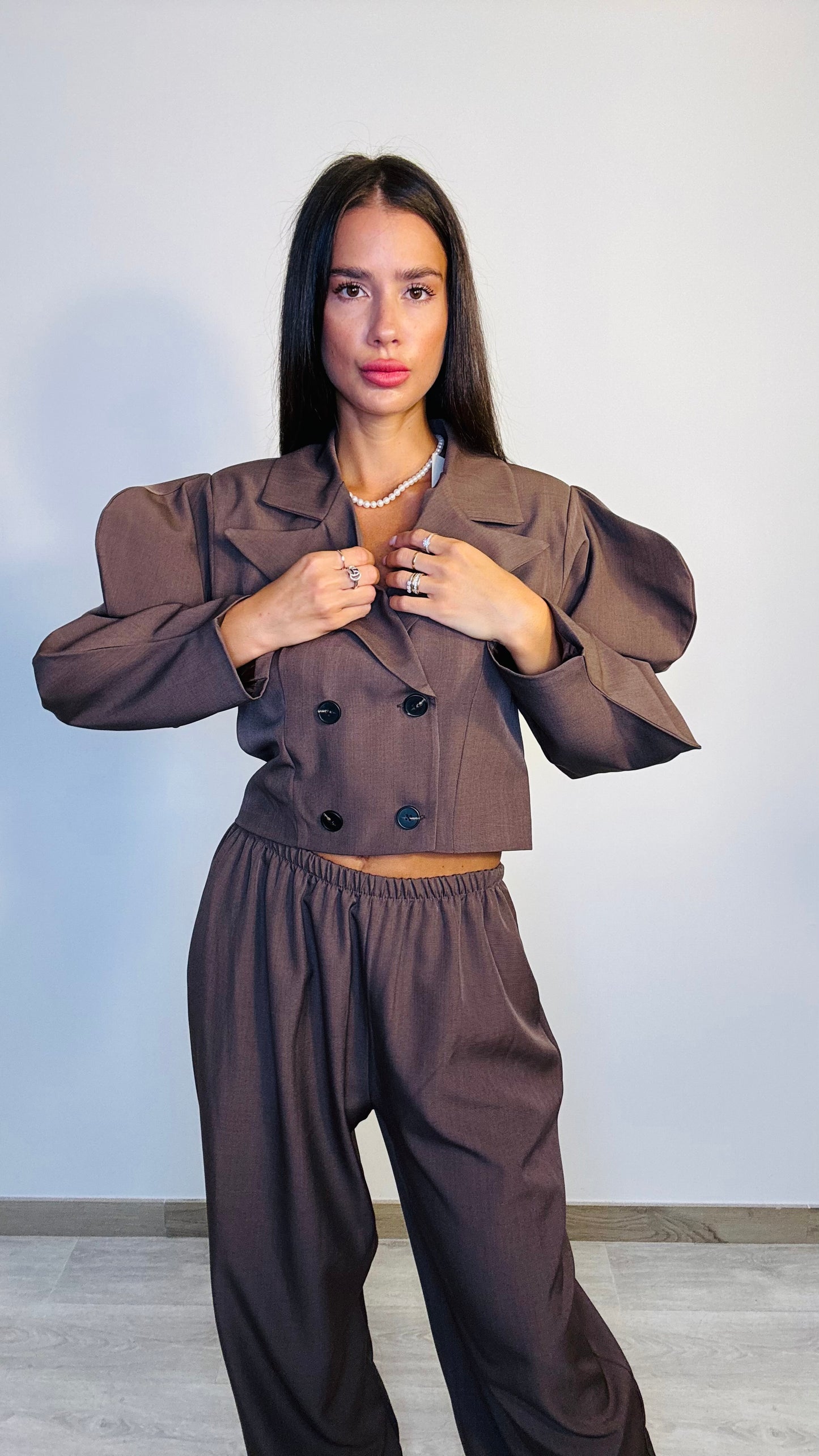 Tailleur marrone Onda