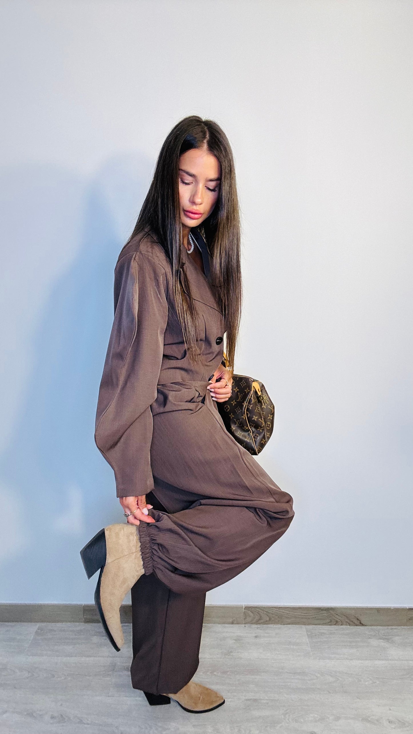 Tailleur marrone Onda