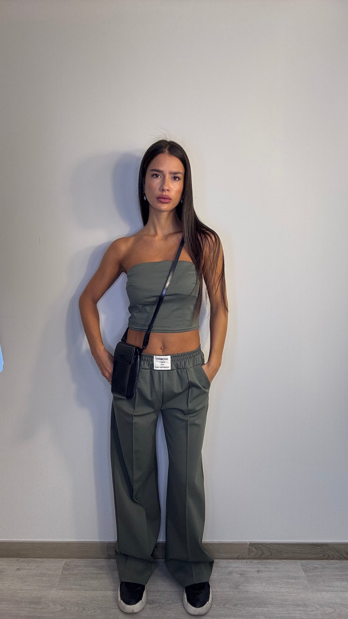 Tuta Gym verde militare