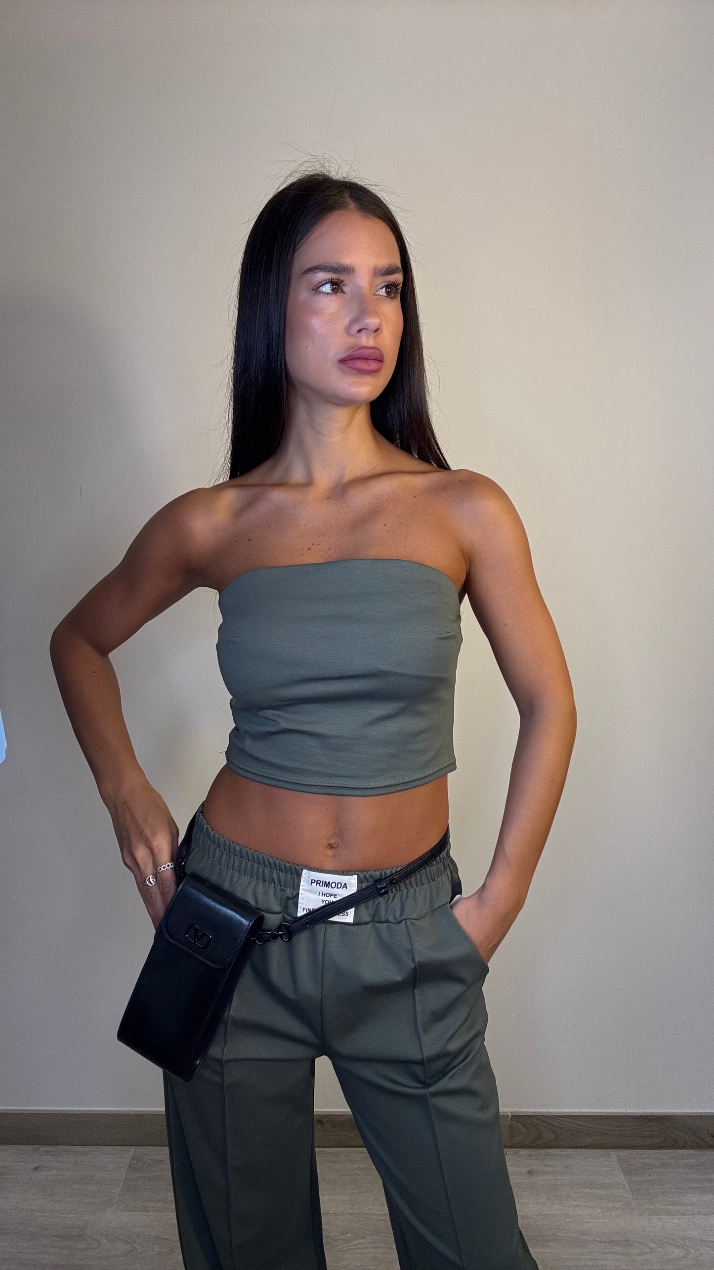 Tuta Gym verde militare