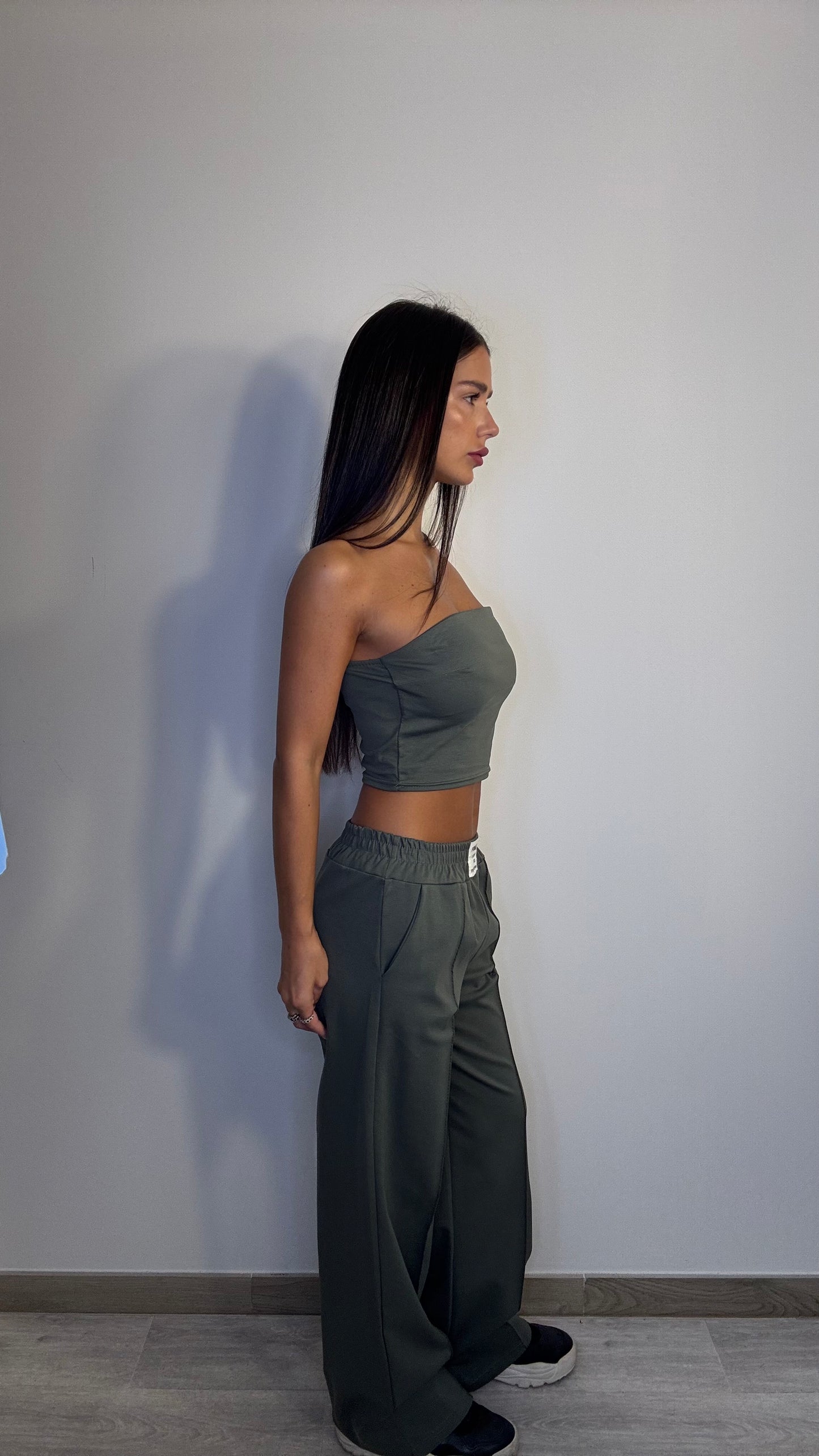 Tuta Gym verde militare