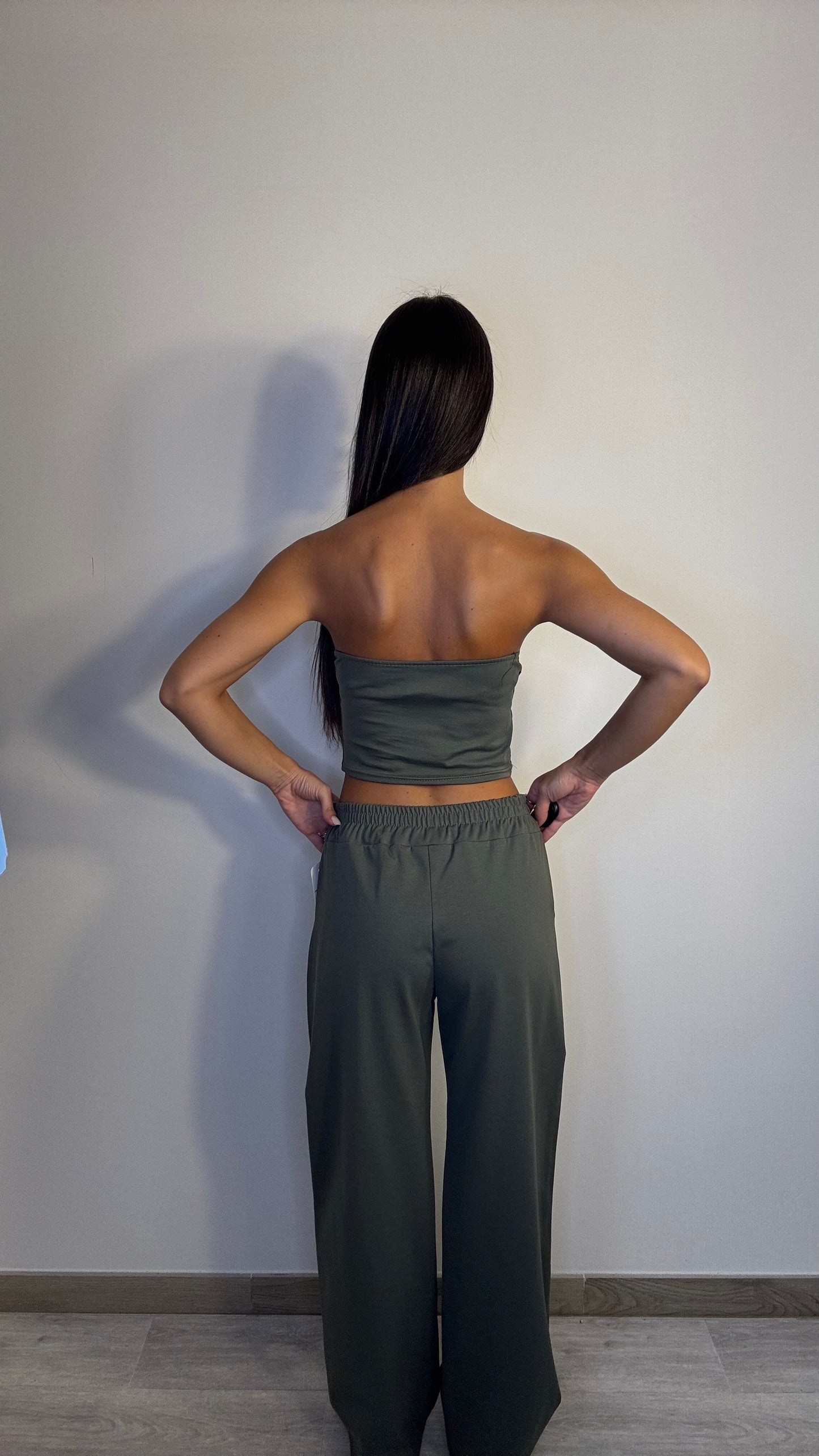 Tuta Gym verde militare