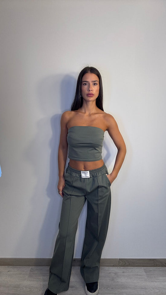Tuta Gym verde militare