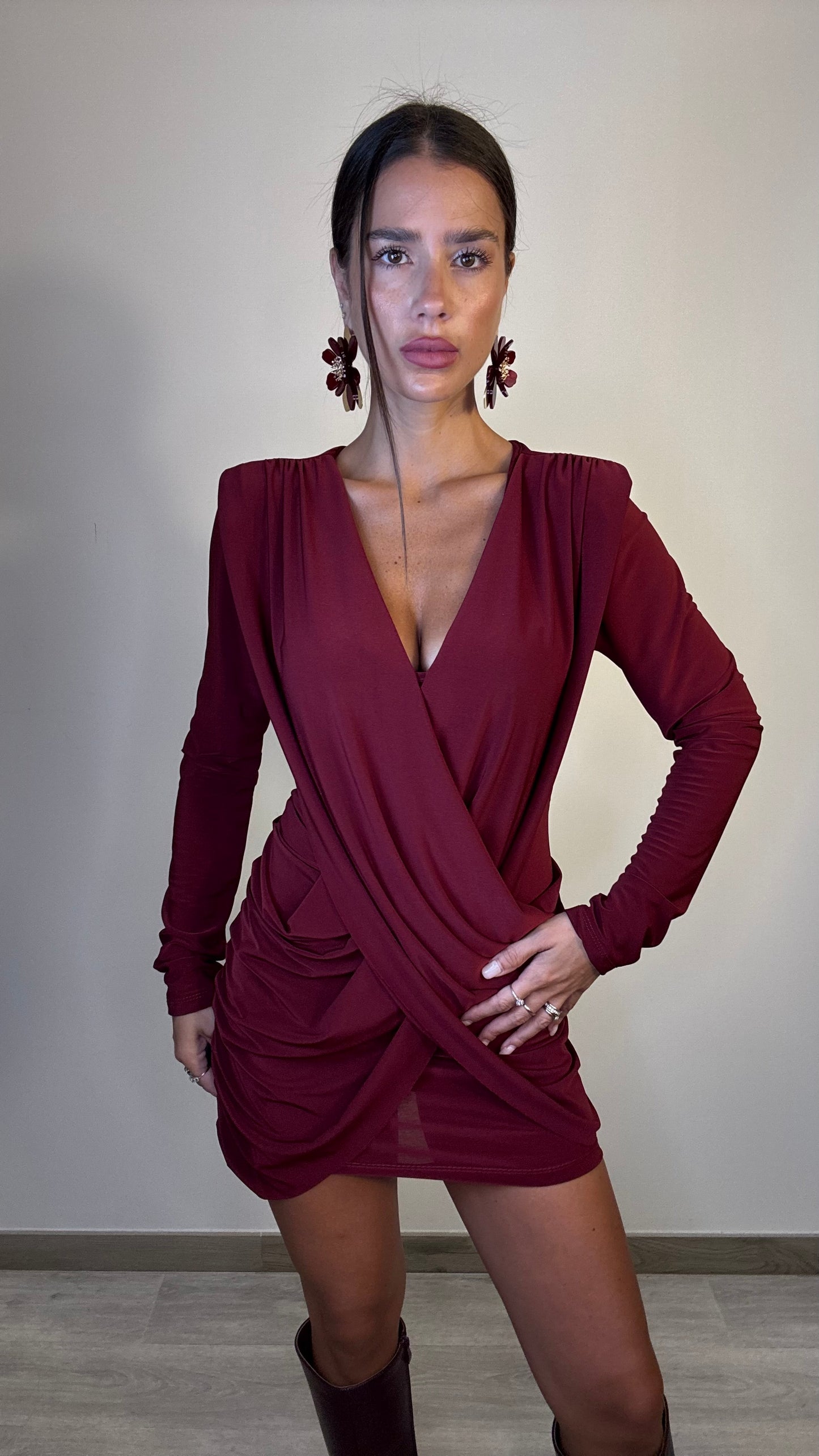 Vestito bordeaux Asia