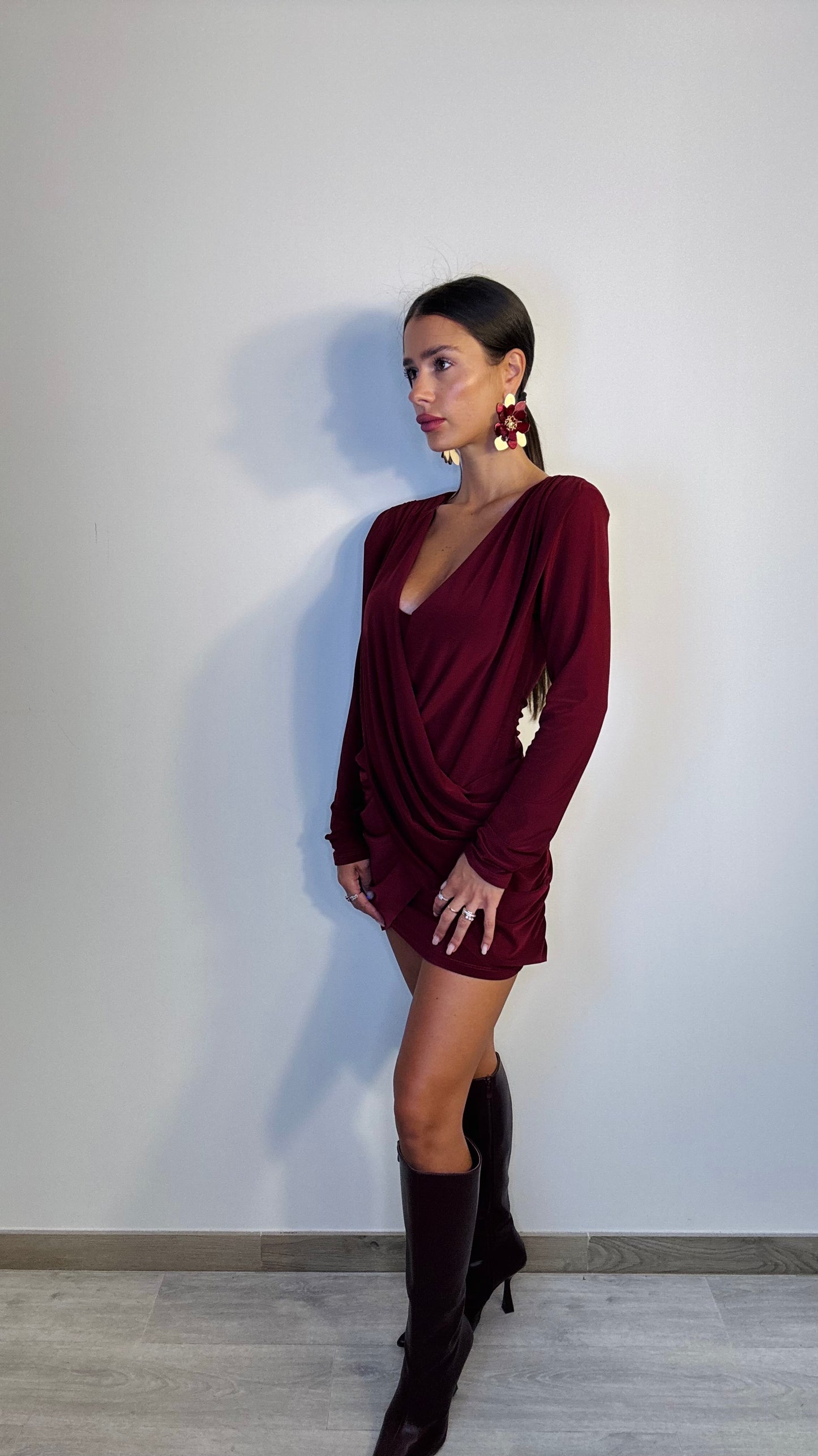 Vestito bordeaux Asia