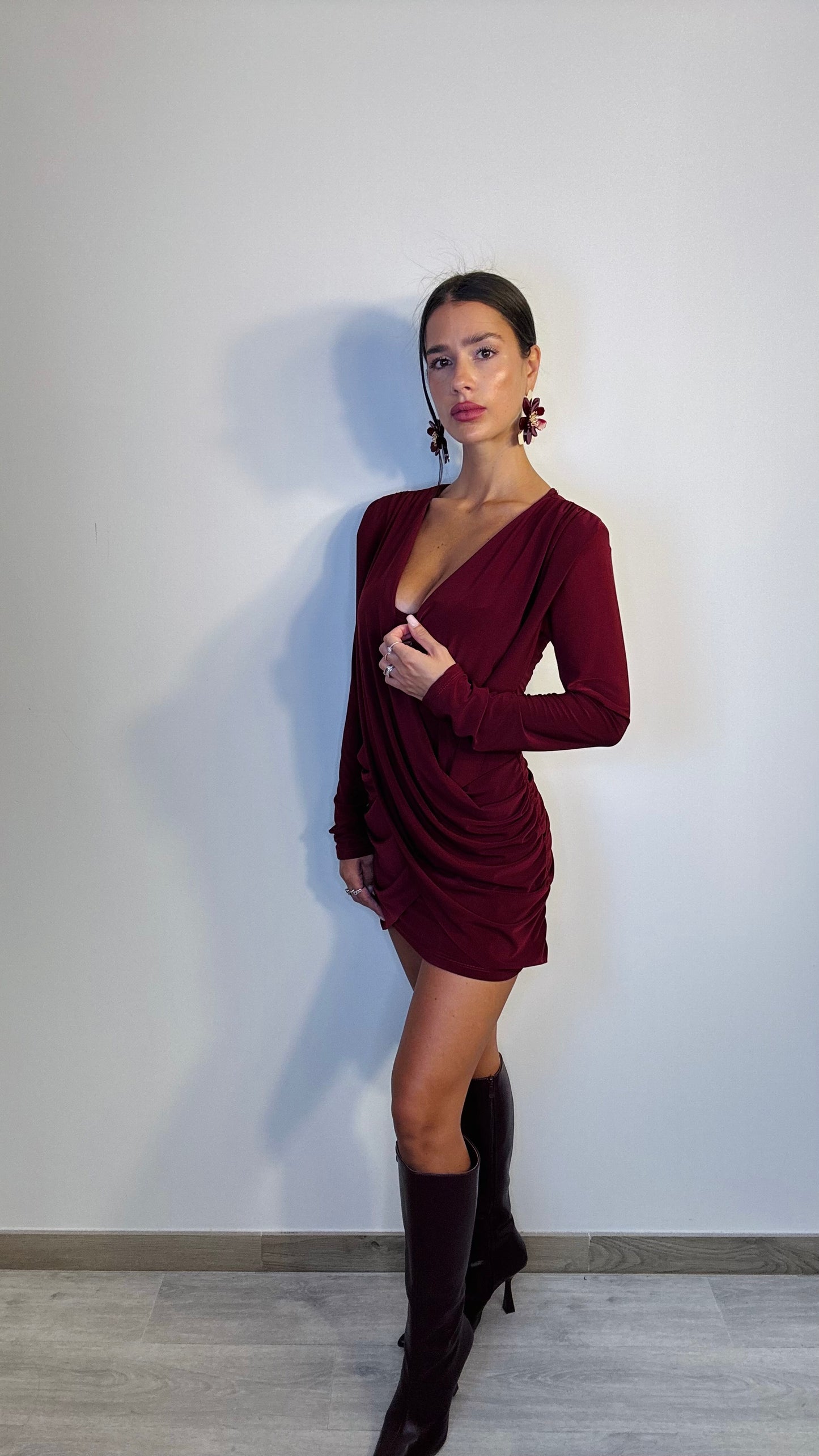 Vestito bordeaux Asia