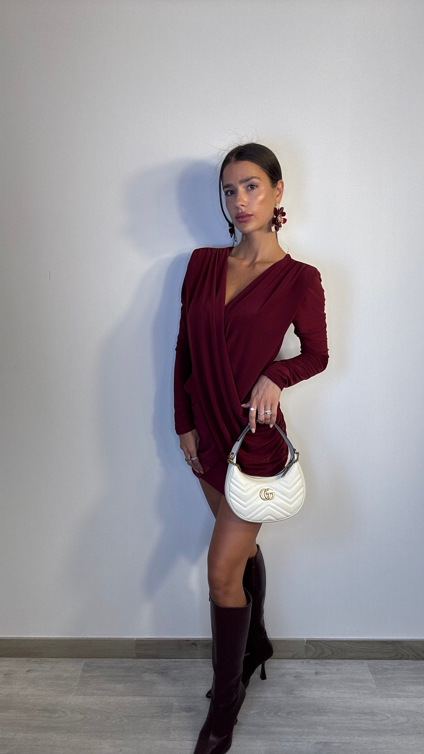 Vestito bordeaux Asia