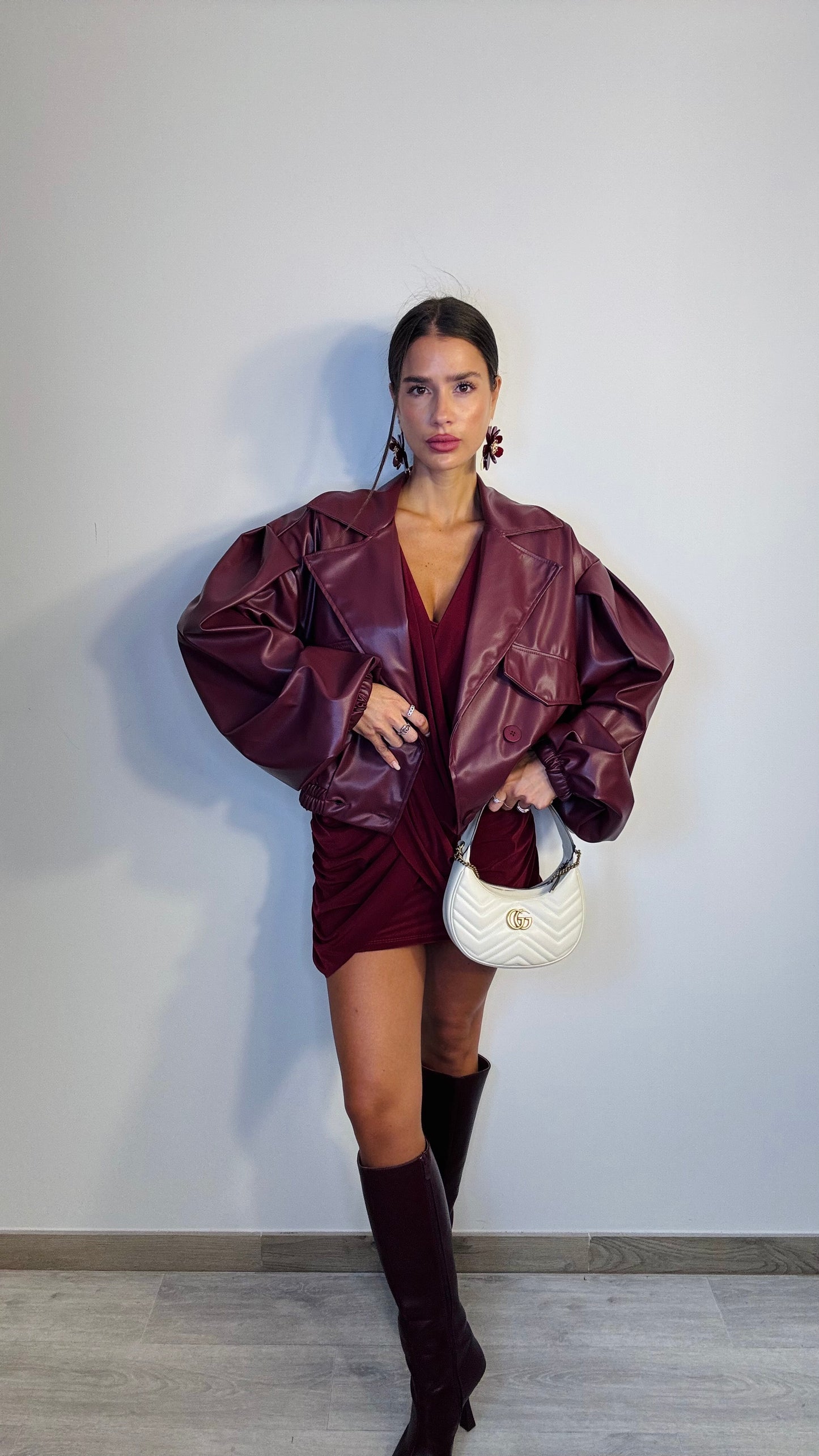 Vestito bordeaux Asia