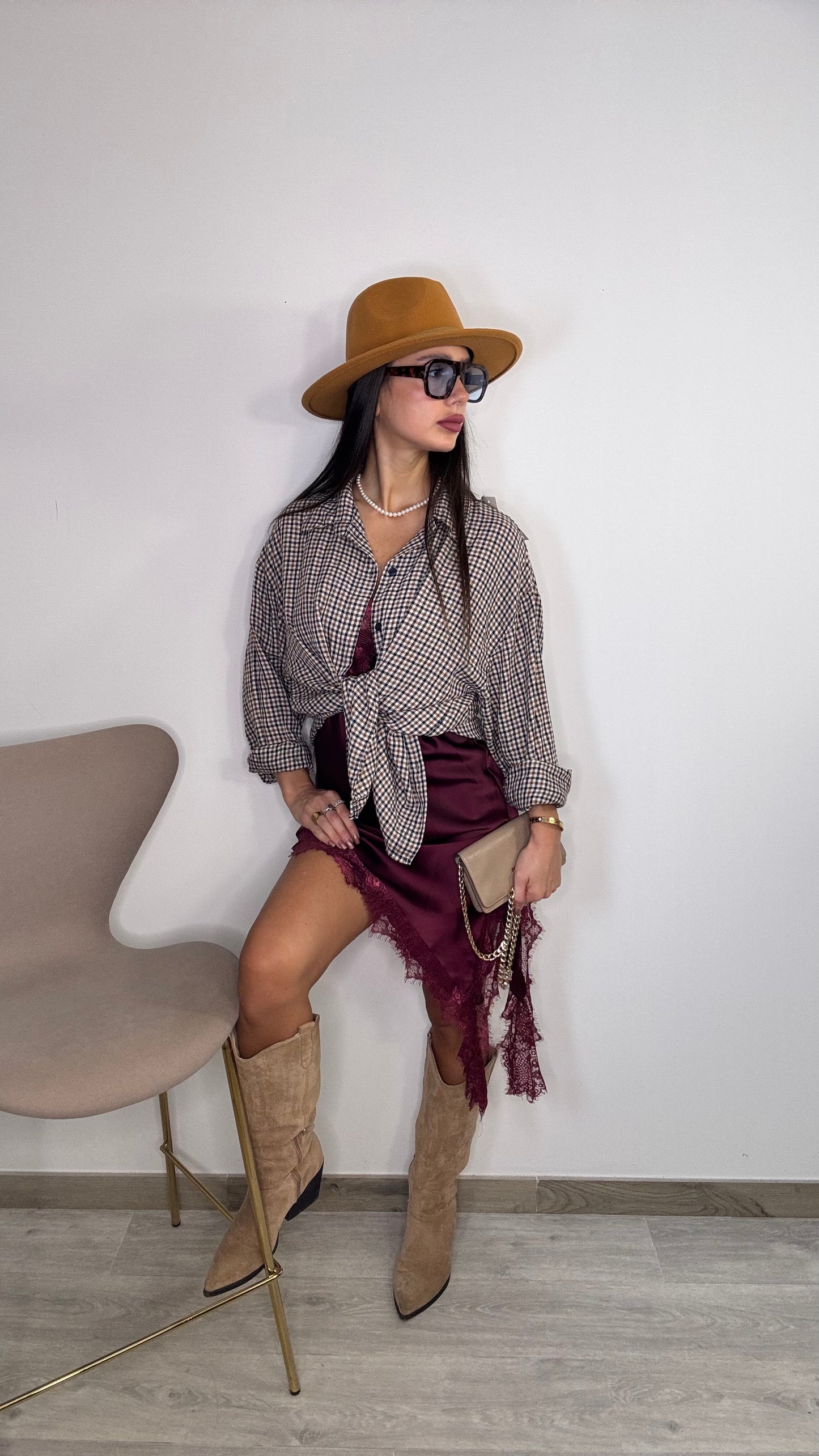 Camicia a quadretti Sol