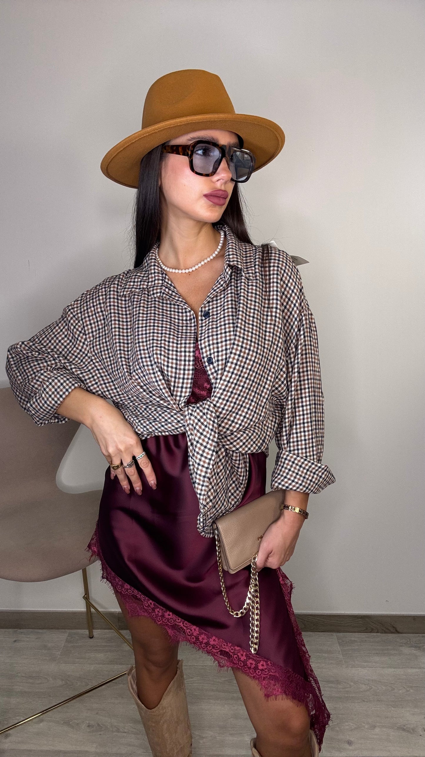 Camicia a quadretti Sol