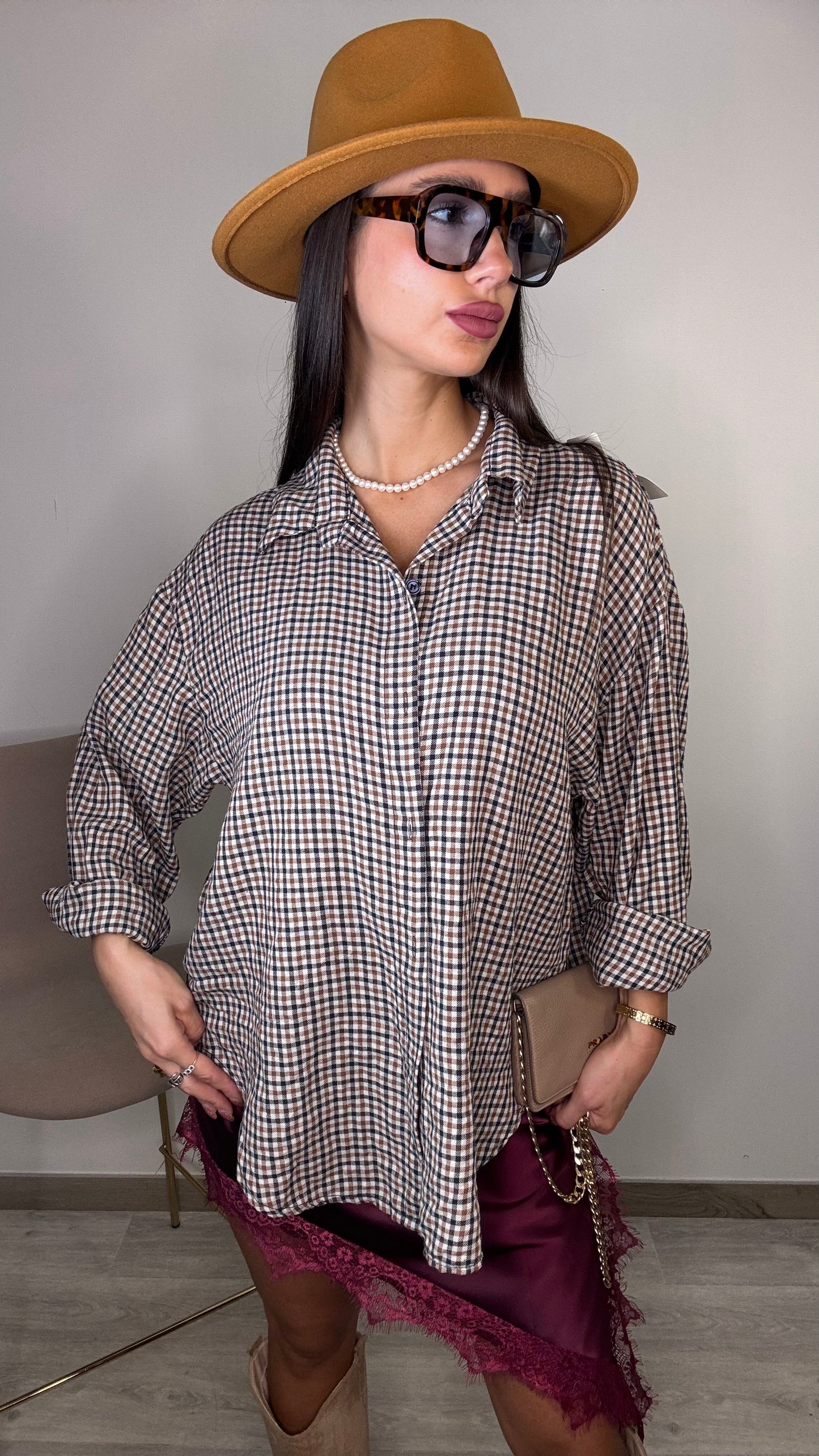 Camicia a quadretti Sol