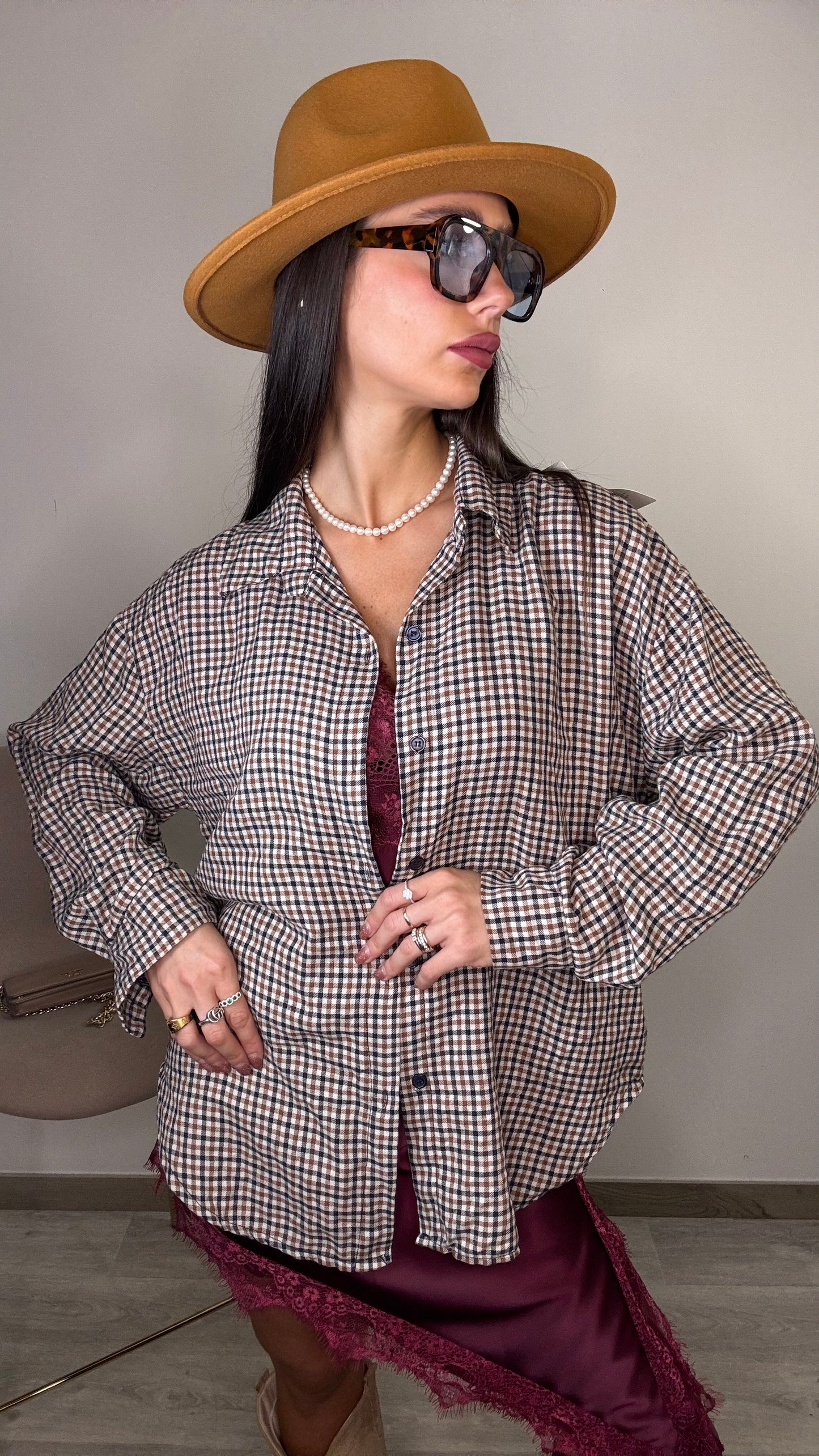 Camicia a quadretti Sol