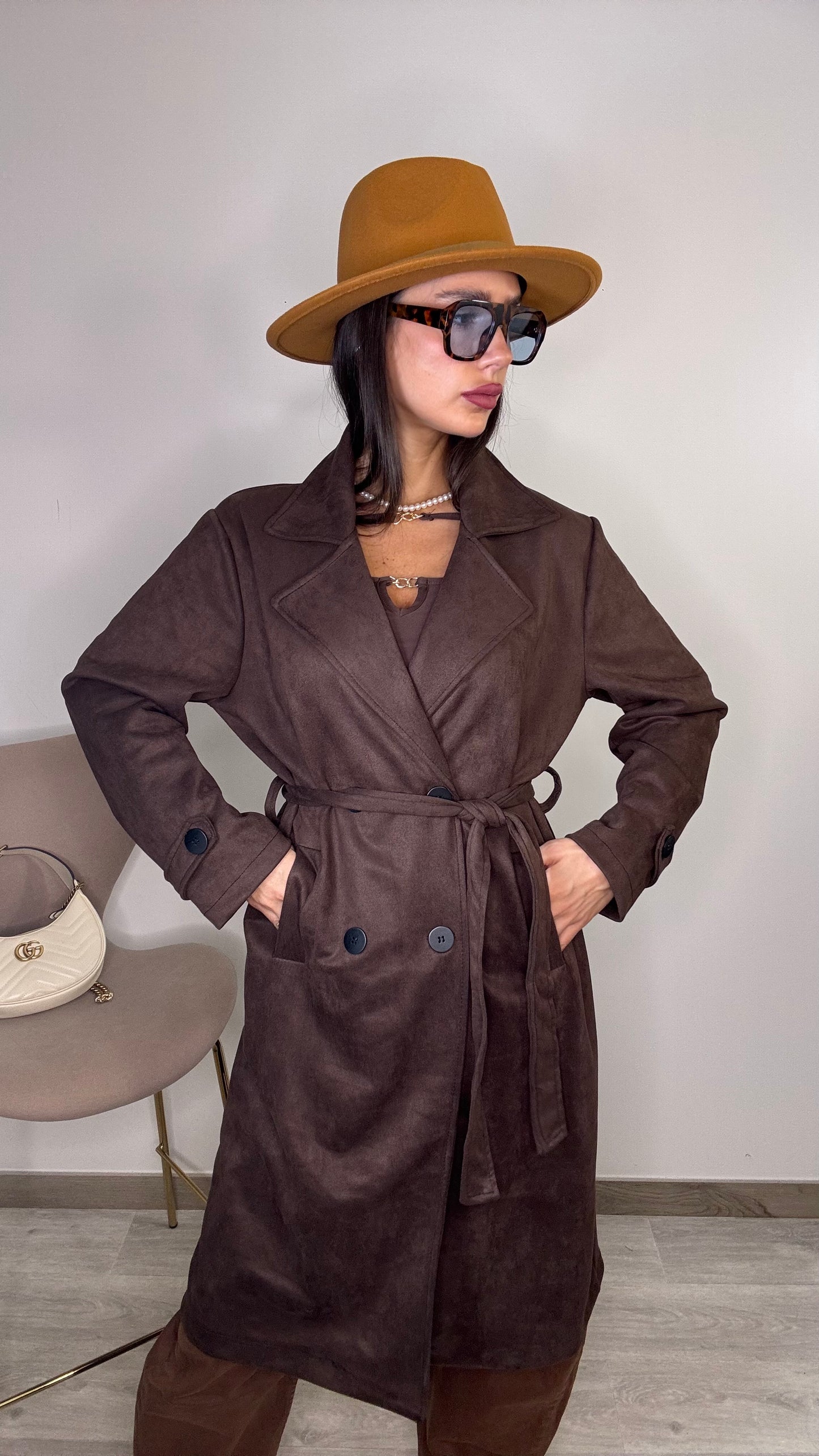 Trench marrone Mary