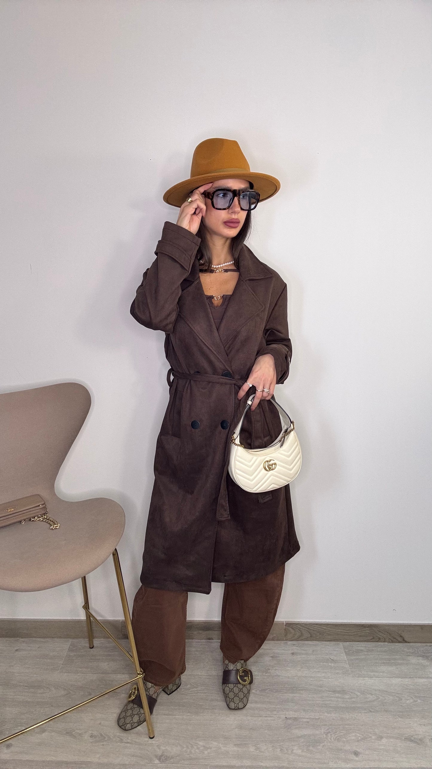 Trench marrone Mary
