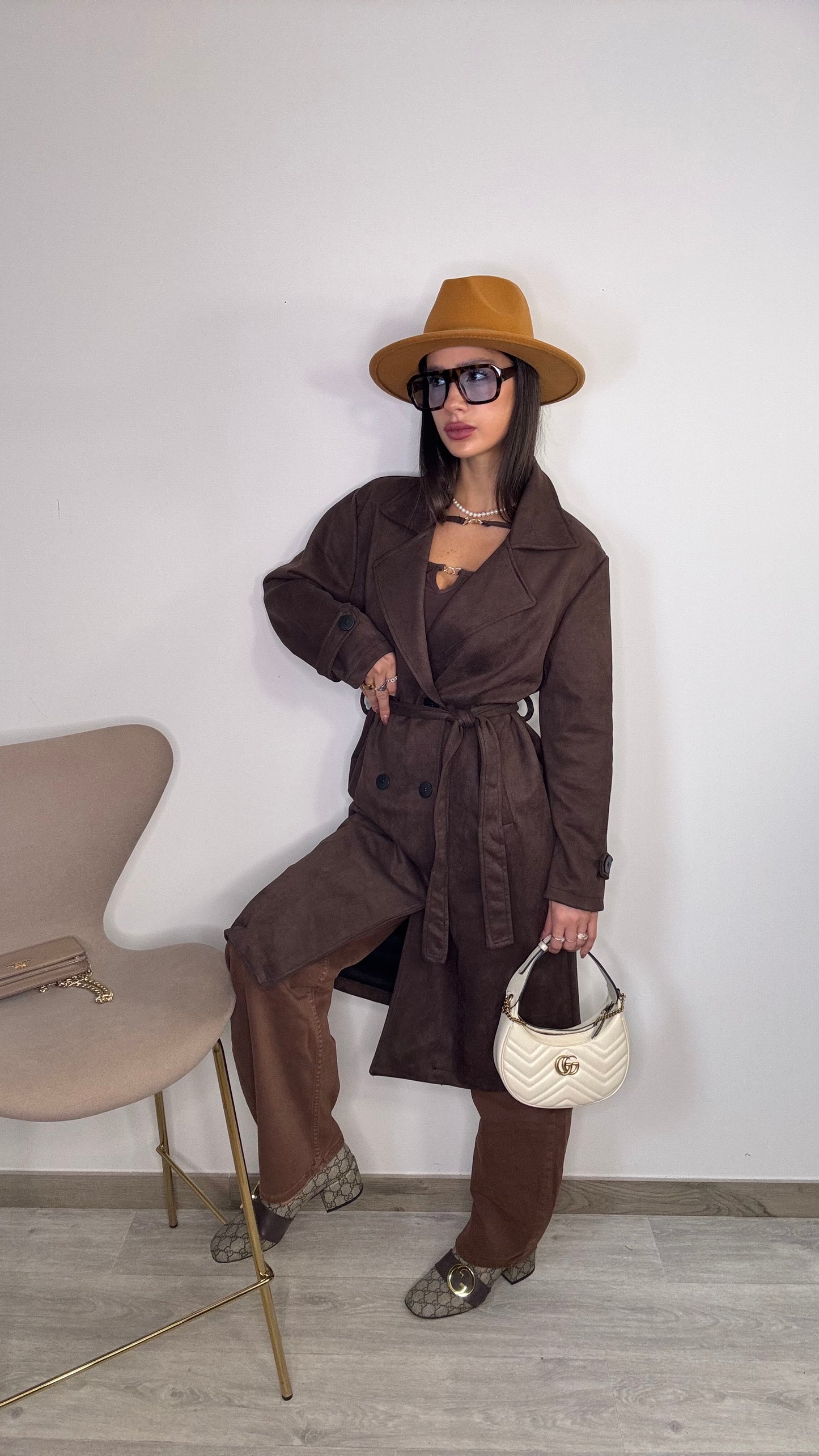 Trench marrone Mary