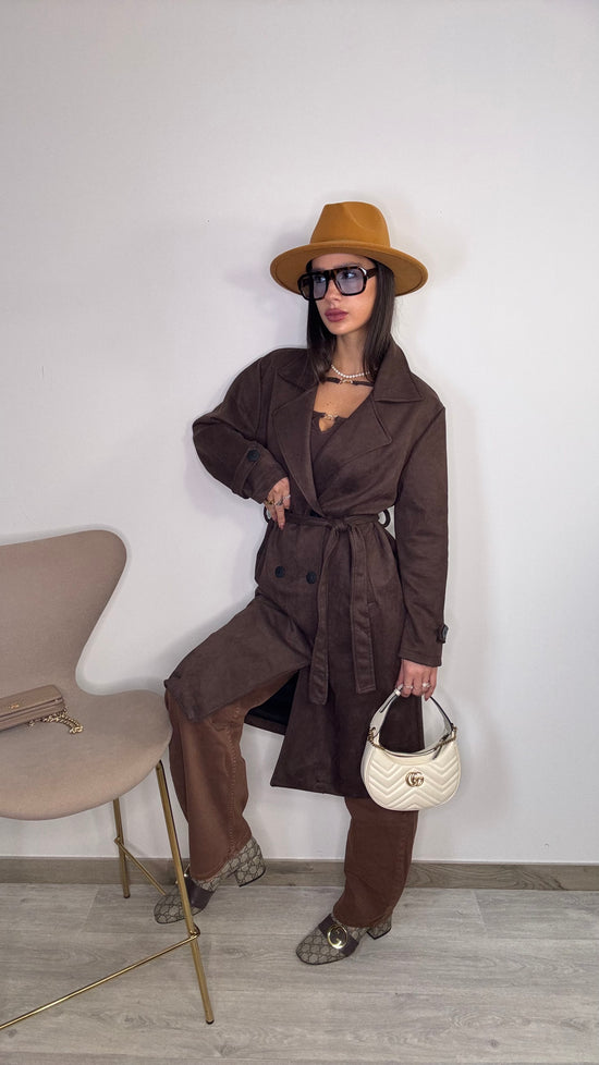 Trench marrone Mary