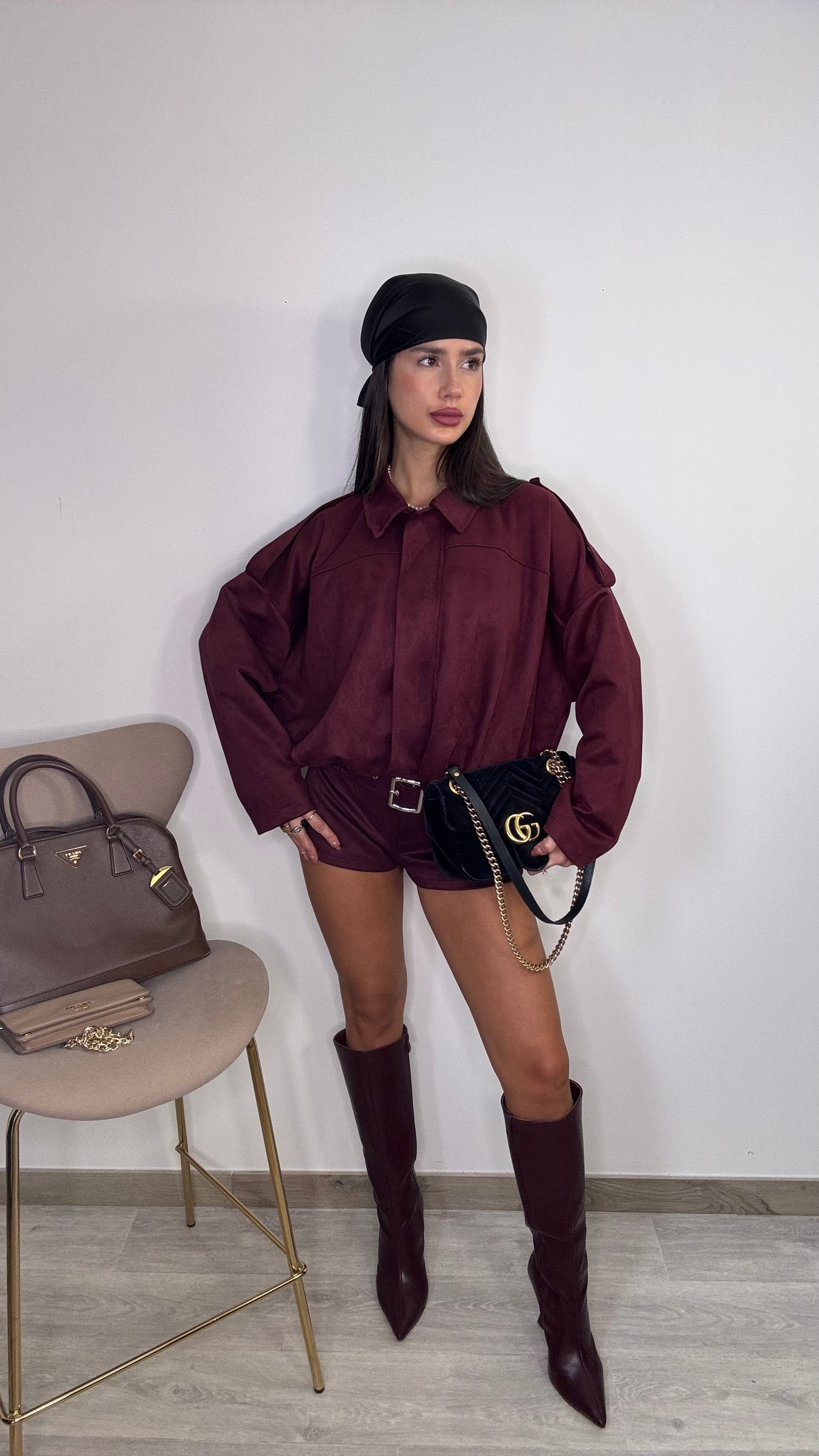 Bomber bordeaux Stella